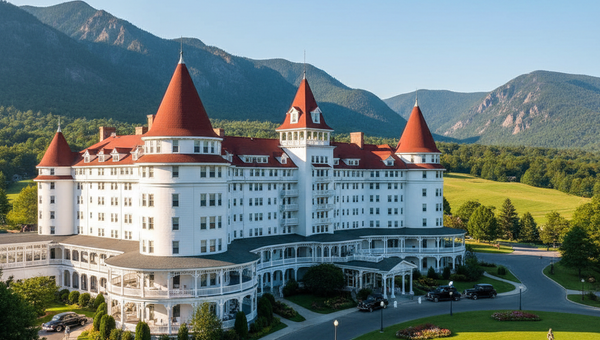 Large luxury hotel exterior